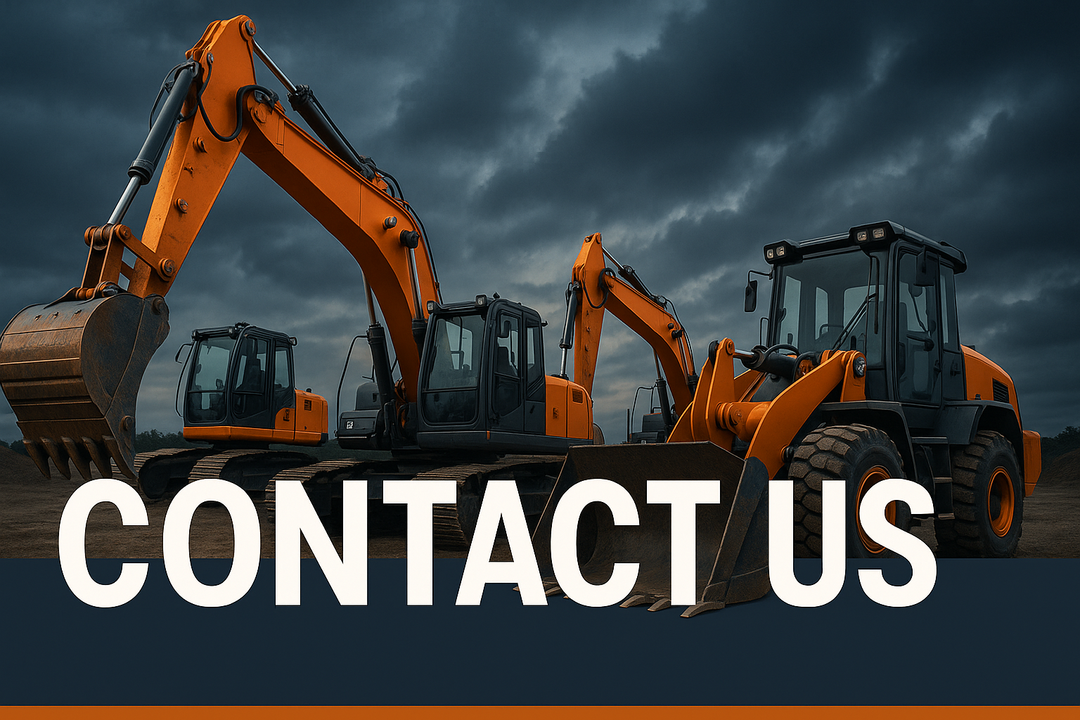 A PCITURE FOR CONTANT US HEADER FOR HEAVY EQUIPMENT WEBSITE